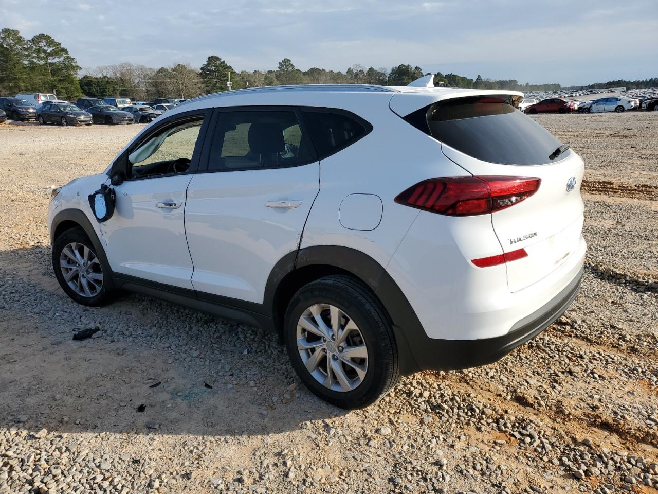 2019 Hyundai Tucson VIN KM8J3CA40KU995143 Copart auction photo, side / front end damage thumbnail 2