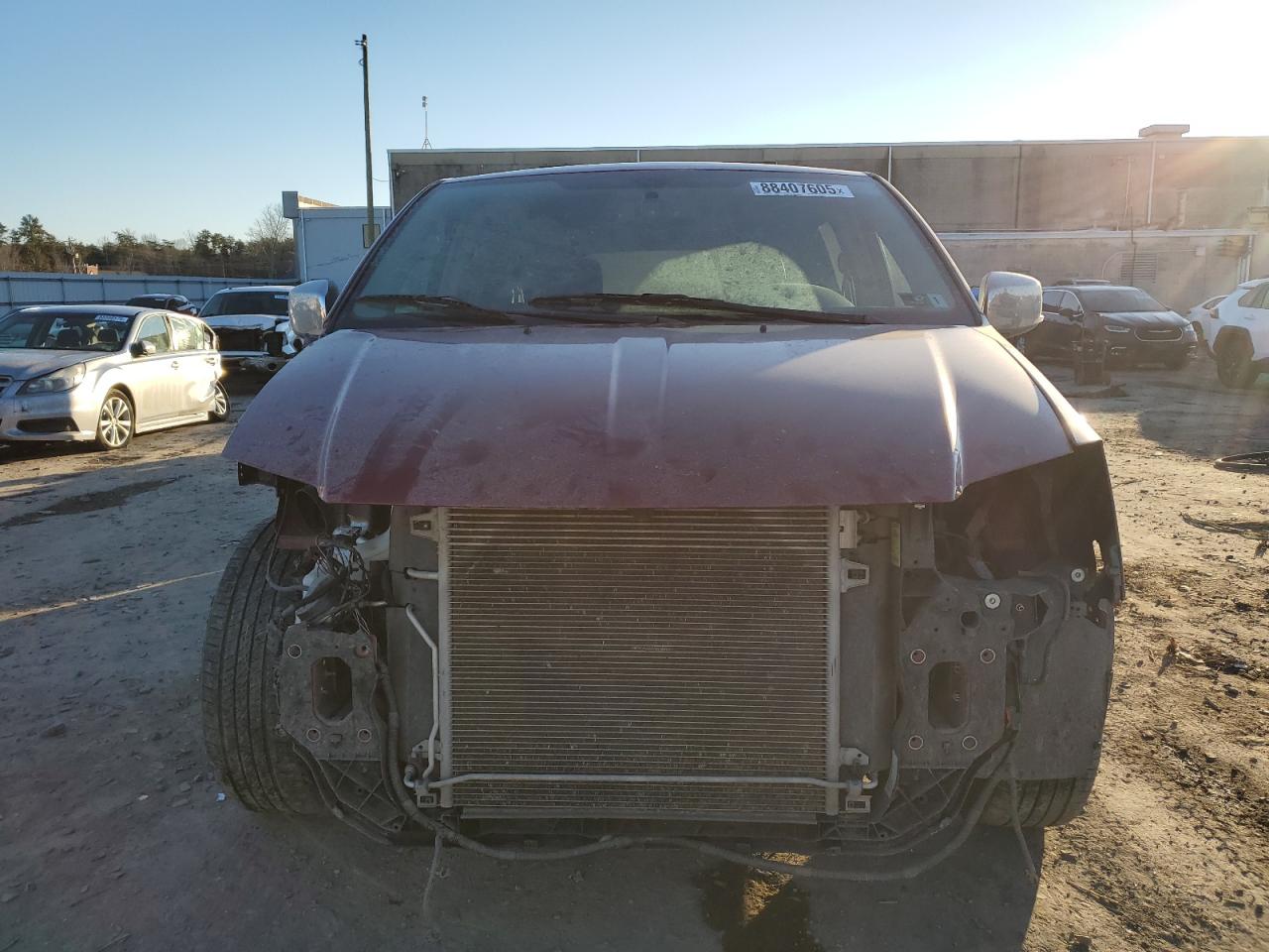2013 Chrysler Town & Country VIN 2C4RC1CG2DR755322 Copart auction photo, front end damage thumbnail 5