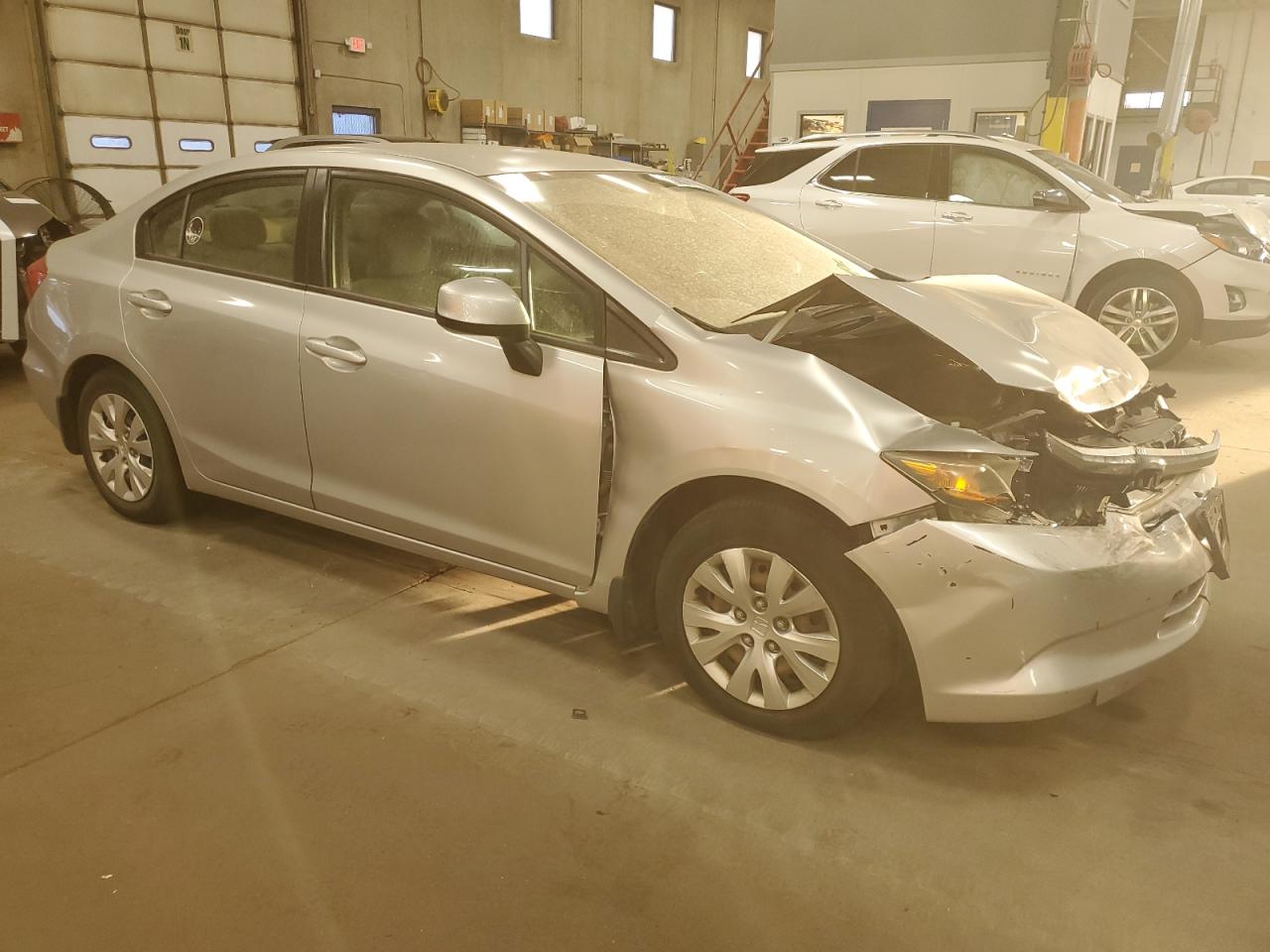 2012 Honda Civic VIN 2HGFB2F55CH315512 Copart auction photo, front end / rear end damage thumbnail 4
