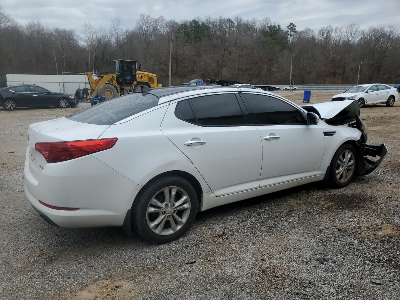 2012 KIA Optima VIN 5XXGN4A79CG059313 Copart auction photo, front end / side damage thumbnail 3