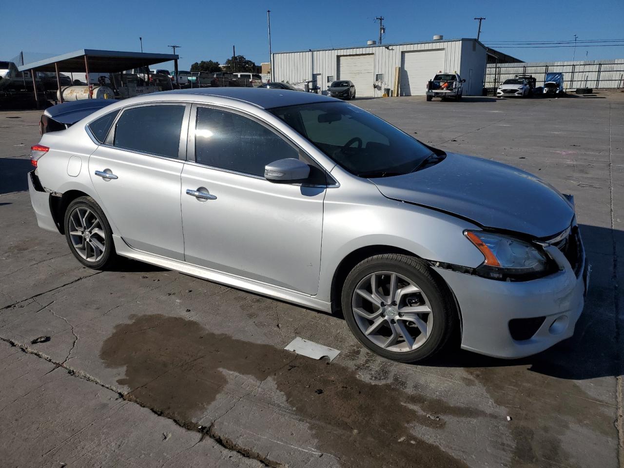 2015 Nissan Sentra VIN 3N1AB7AP7FY218196 Copart auction photo, front end / rear end damage thumbnail 4