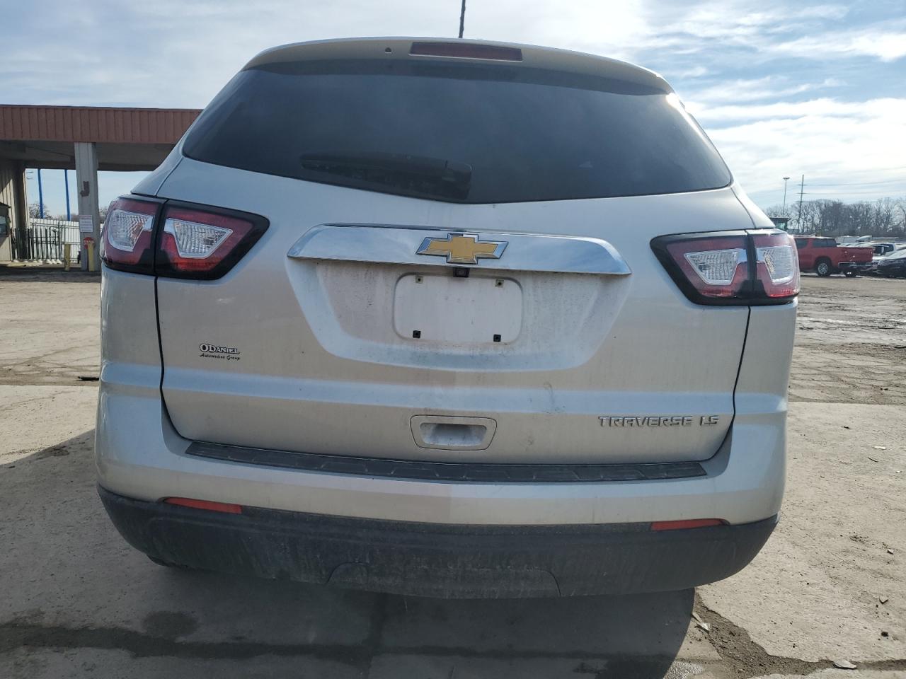 2014 Chevrolet Traverse VIN 1GNKRFED4EJ172330 Copart auction photo, front end / side damage thumbnail 6