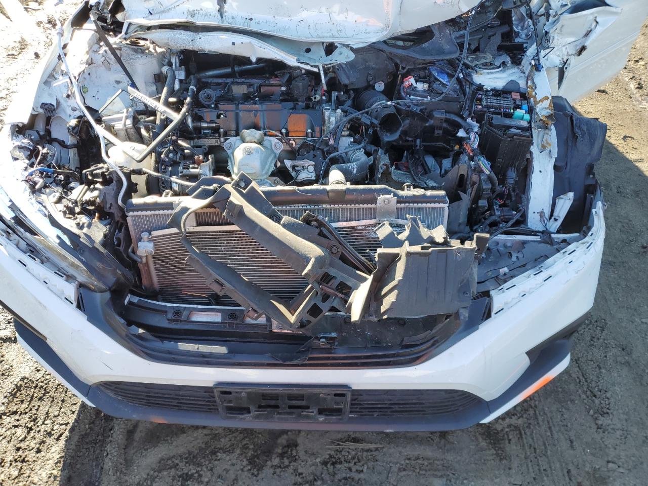 2022 Honda Civic VIN 2HGFE2F5XNH595079 Copart auction photo, front end / side damage thumbnail 12