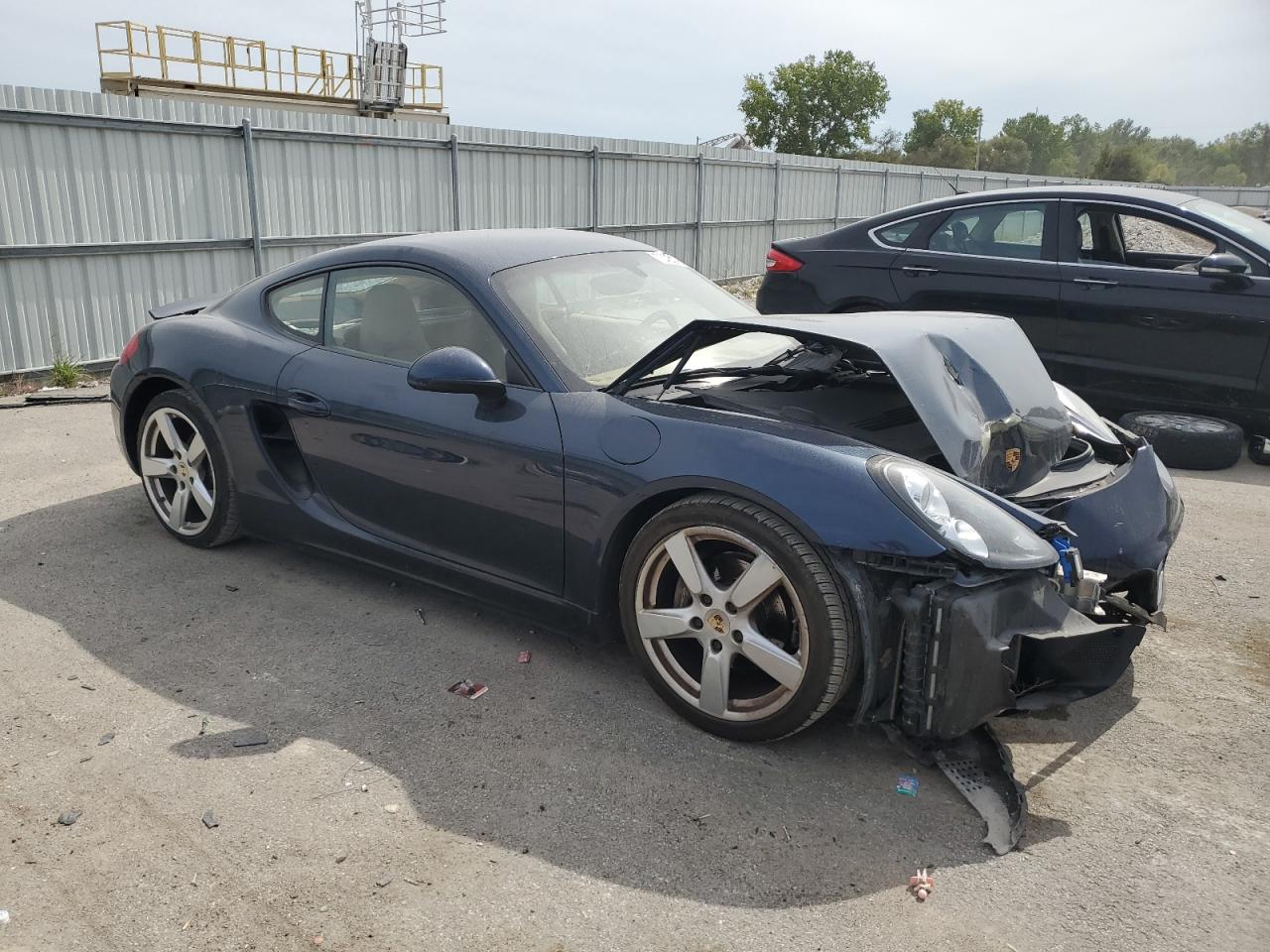 2014 Porsche Cayman VIN WP0AA2A86EK171834 Copart auction photo, front end / rear end damage thumbnail 4
