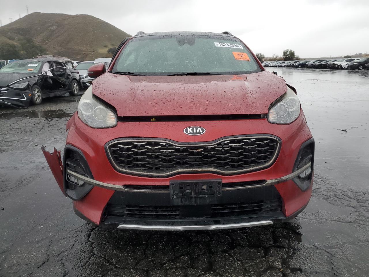 2020 KIA Sportage VIN KNDP63AC7L7684743 Copart auction photo, front end / side damage thumbnail 5