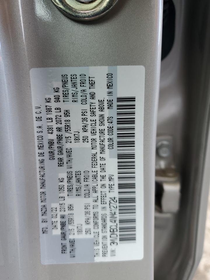 2022 Mazda CX-30 VIN 3MVDMBCL4NM412724 Copart auction photo, front end damage thumbnail 13
