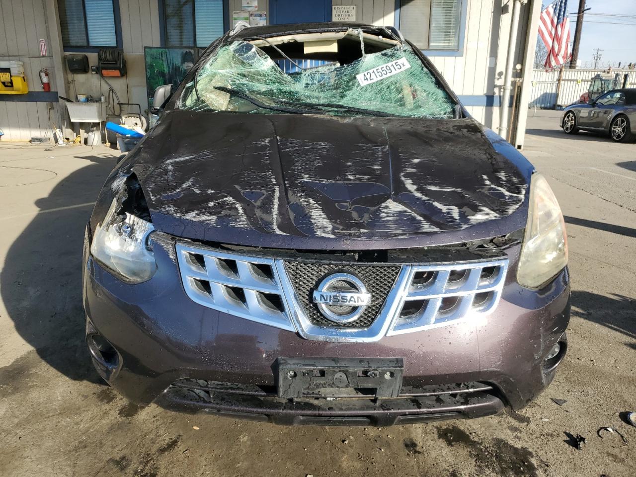 2015 Nissan Rogue VIN JN8AS5MTXFW151096 Copart auction photo, rollover damage thumbnail 5