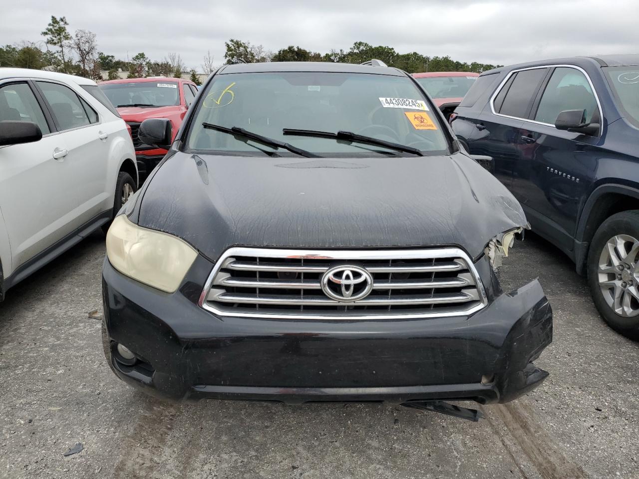 2009 Toyota Highlander VIN JTEDS42A092082690 Copart auction photo, front end / side damage thumbnail 5