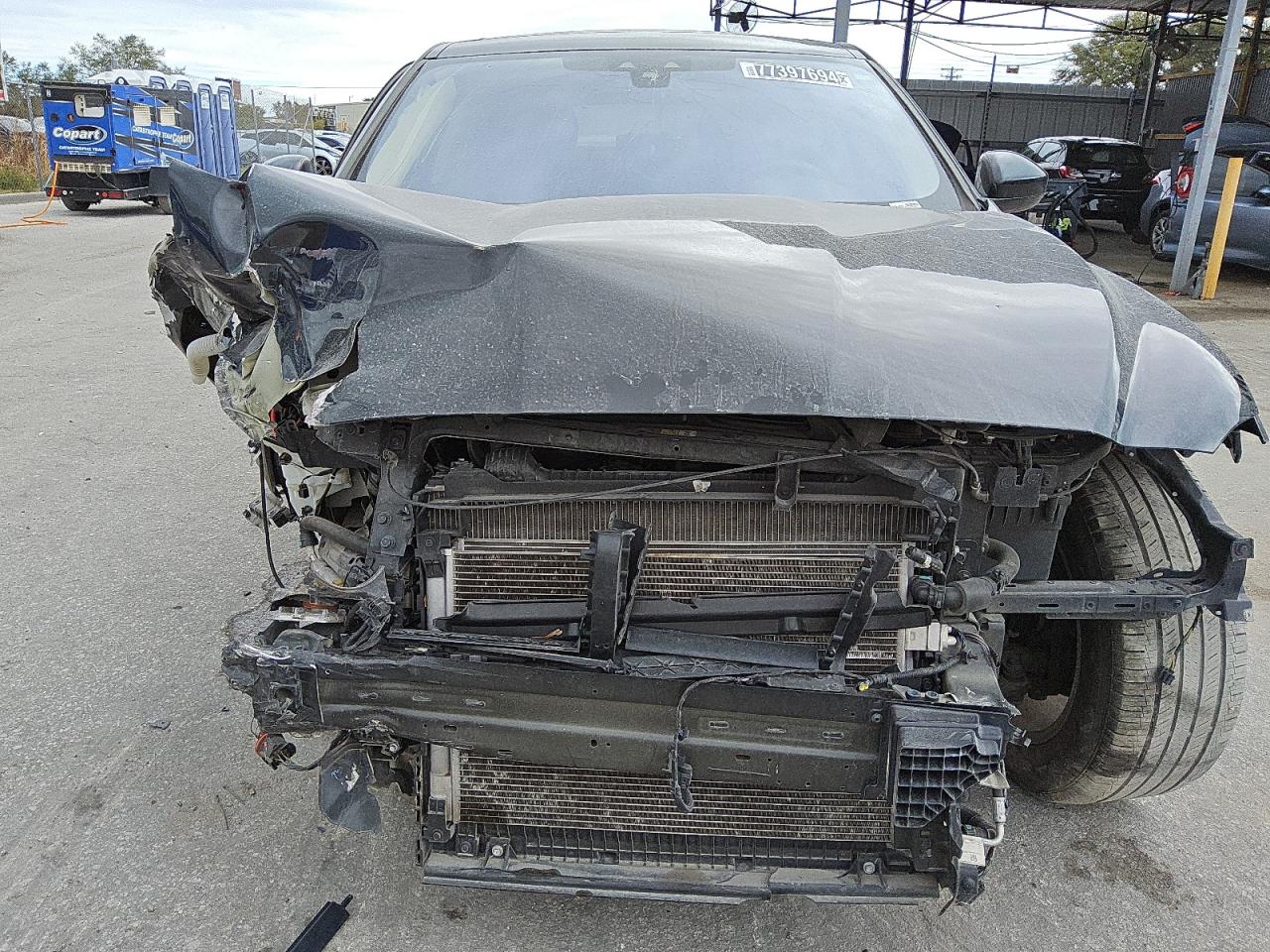 2020 Jaguar F-Pace VIN SADCK2GX1LA637956 Copart auction photo, front end / undercarriage damage thumbnail 5