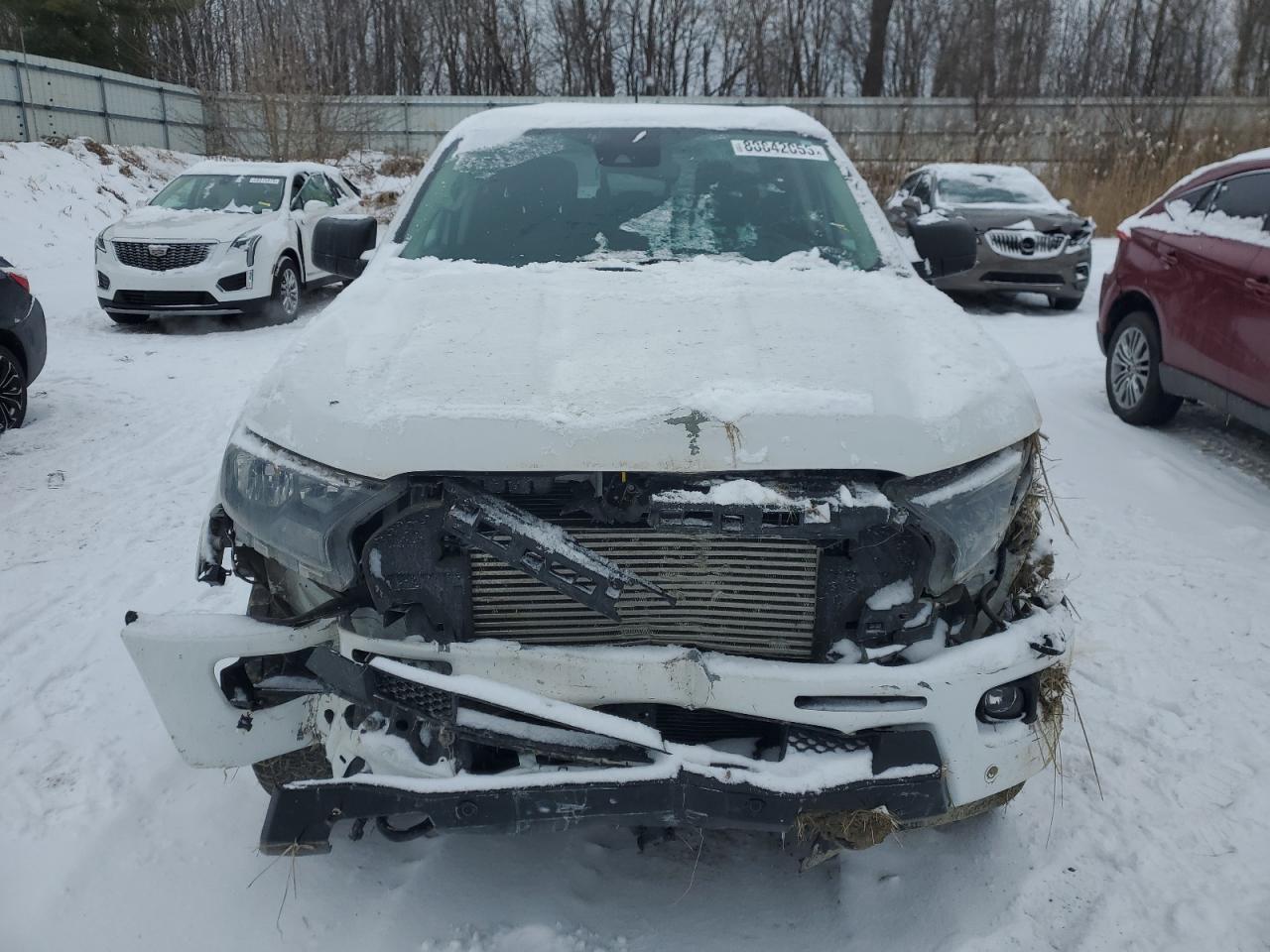 2022 Ford Ranger VIN 1FTER4FH1NLD48184 Copart auction photo, front end / side damage thumbnail 5