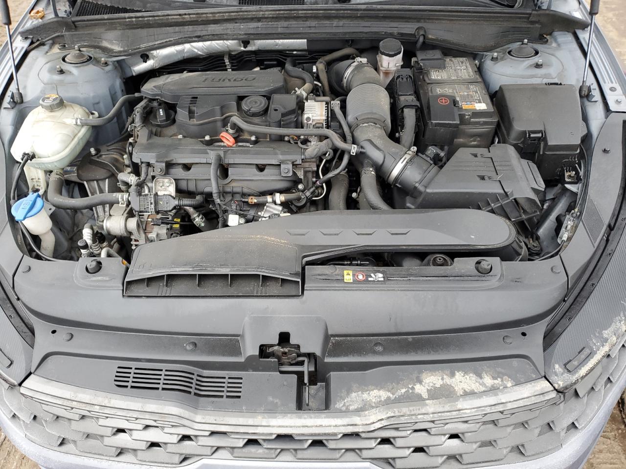 2021 KIA K5 VIN 5XXG14J23MG013512 Copart auction photo, side / front end damage thumbnail 12
