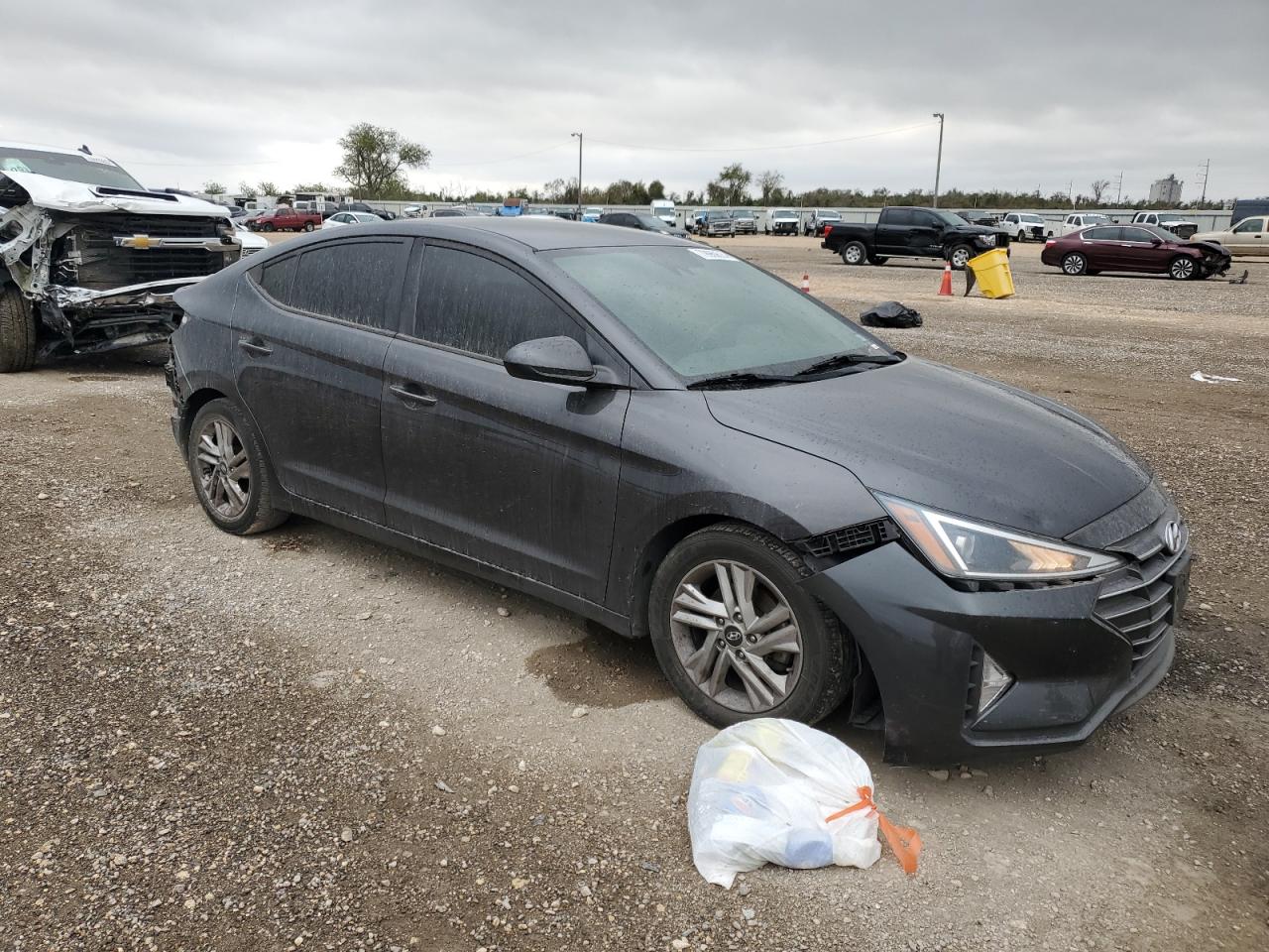 2020 Hyundai Elantra VIN 5NPD84LF0LH586613 Copart auction photo, all over damage thumbnail 4