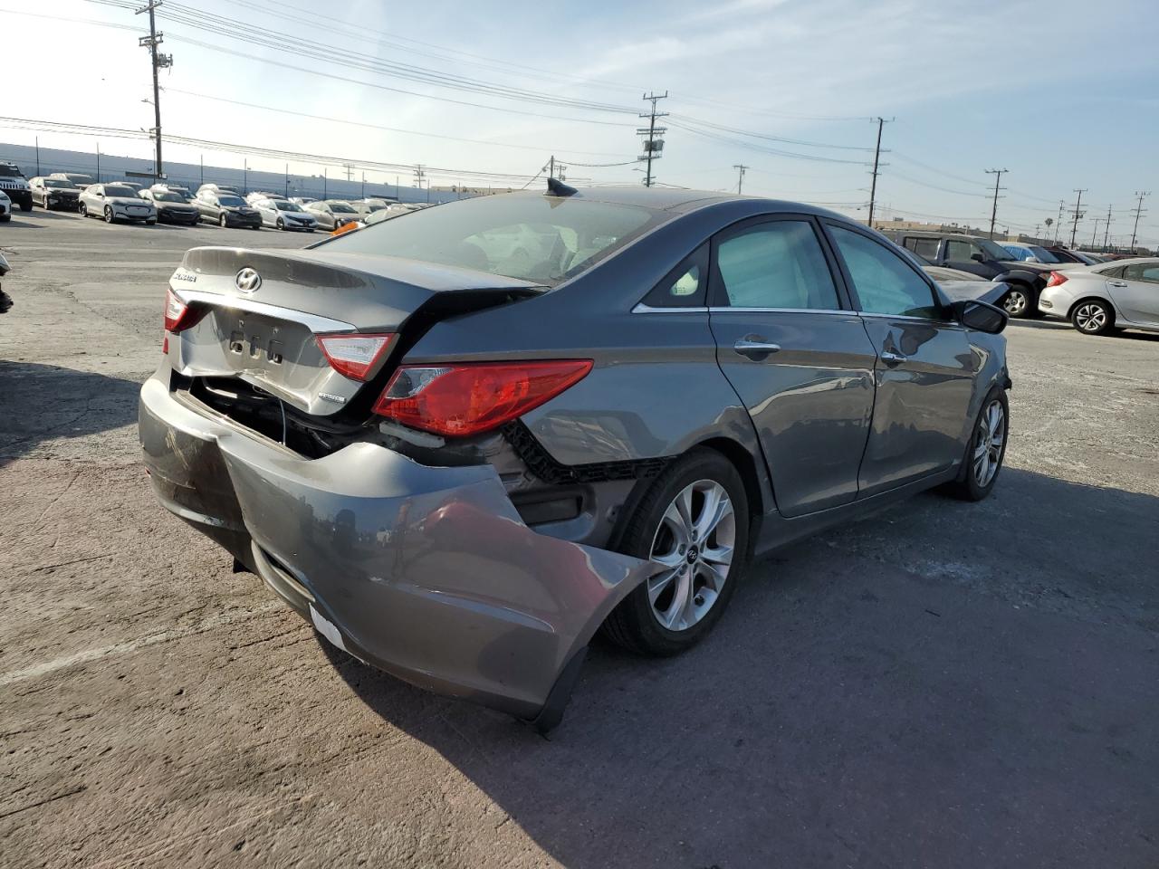 2013 Hyundai Sonata VIN 5NPEC4AC1DH603562 Copart auction photo, all over damage thumbnail 3