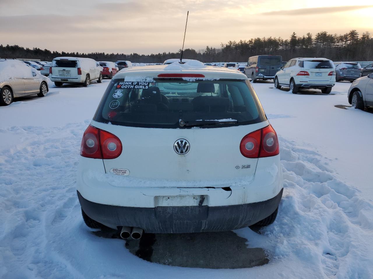2008 Volkswagen Golf VIN WVWAB71K78W128171 Copart auction photo, front end damage thumbnail 6