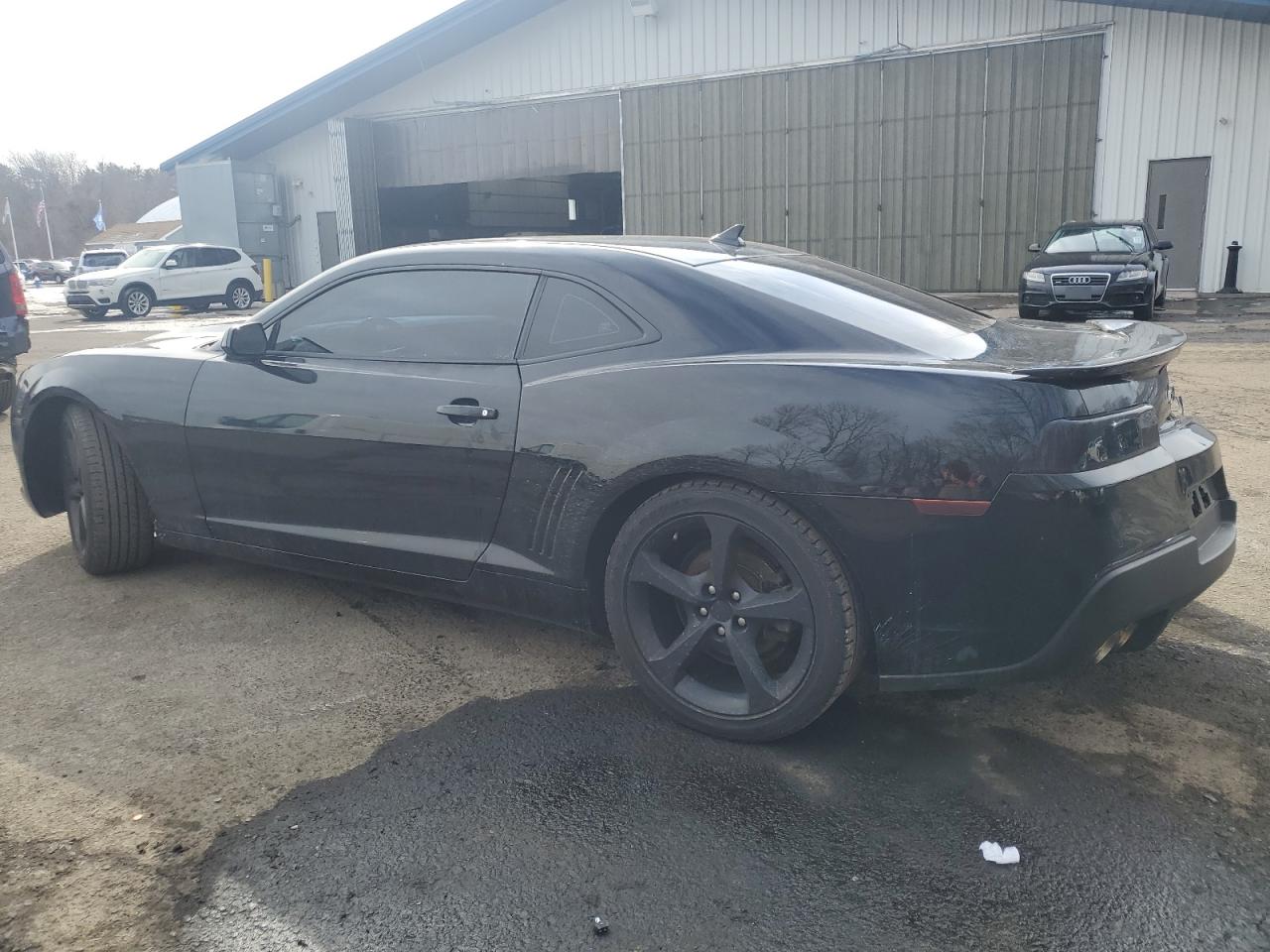 2014 Chevrolet Camaro VIN 2G1FC1E32E9316676 Copart auction photo, side / rear end damage thumbnail 2