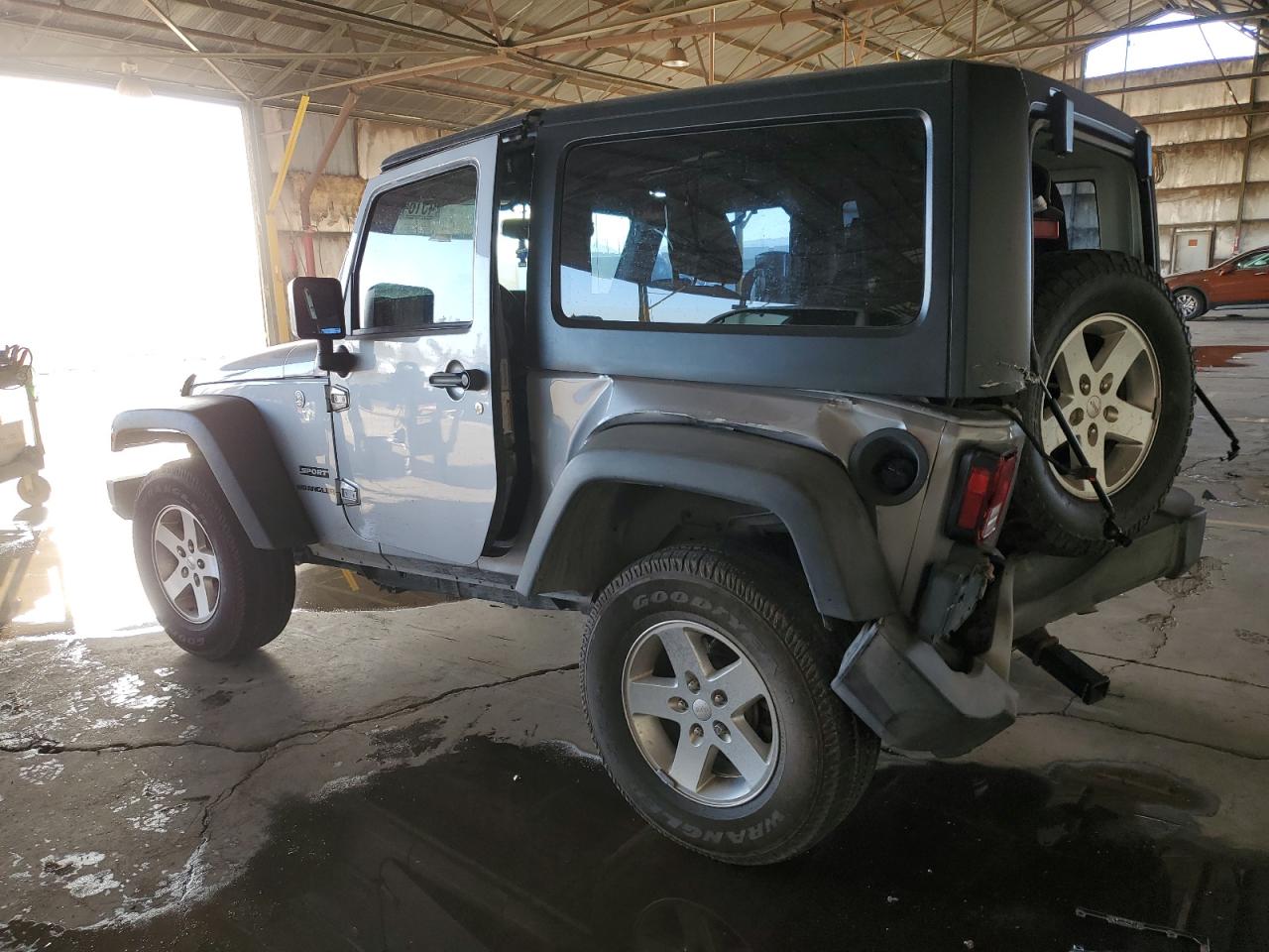 2016 Jeep Wrangler VIN 1C4AJWAG8GL197525 Copart auction photo, rear end damage thumbnail 2