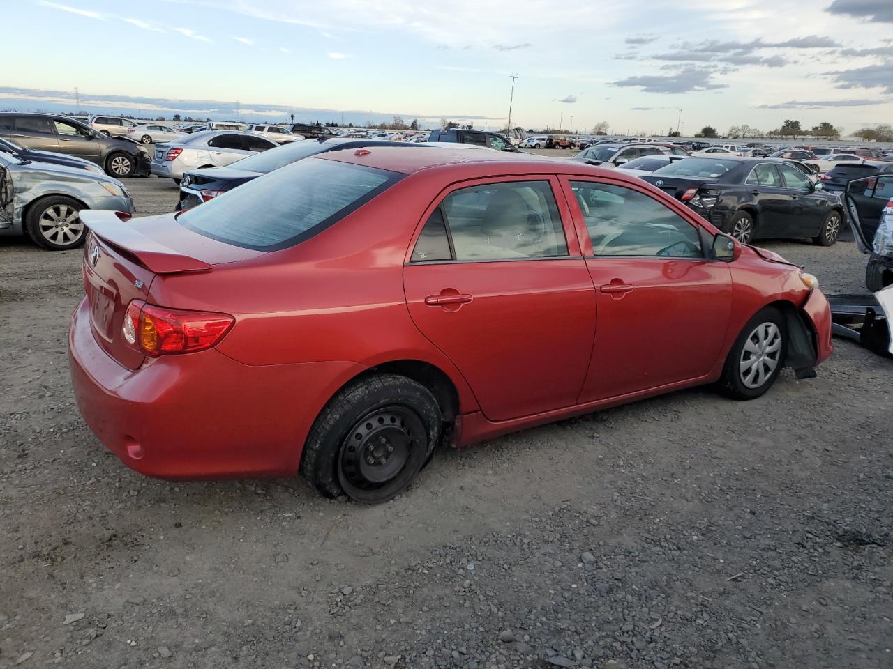 2009 Toyota Corolla VIN 1NXBU40EX9Z090209 Copart auction photo, front end / rear end damage thumbnail 3