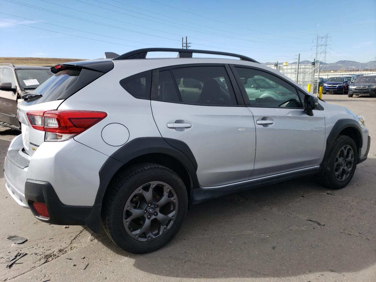 2021 Subaru XV VIN JF2GTHRC4MH363198 Copart auction photo, rear end / side damage thumbnail 3
