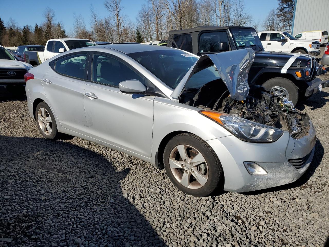 2013 Hyundai Elantra VIN 5NPDH4AE1DH185809 Copart auction photo, front end damage thumbnail 4