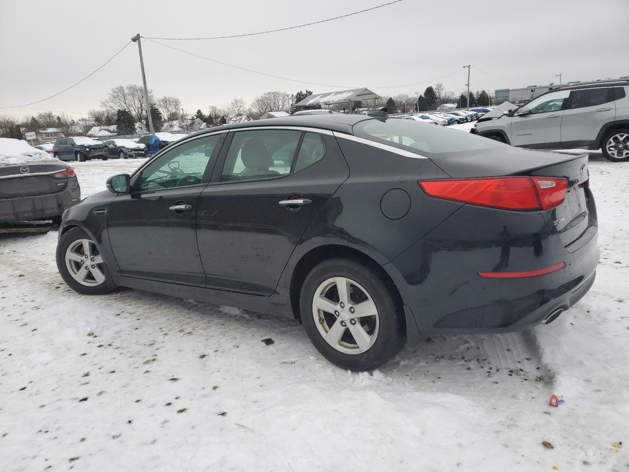 2014 KIA Optima VIN 5XXGM4A77EG288353 Copart auction photo, all over damage thumbnail 2