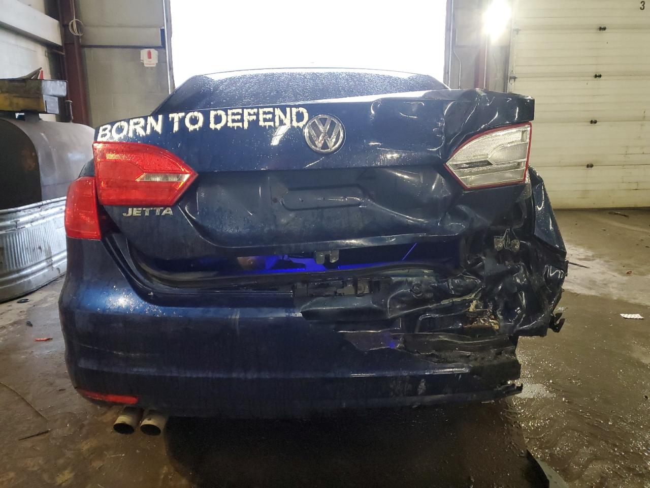 2014 Volkswagen Jetta VIN 3VW2K7AJ1EM395603 Copart auction photo, rear end damage thumbnail 6