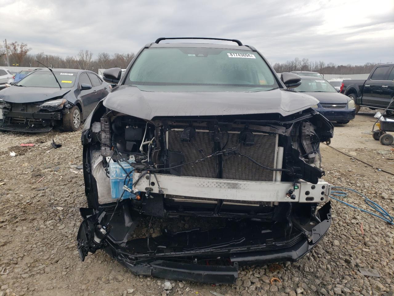 2018 Toyota Highlander VIN 5TDKZRFH0JS531018 Copart auction photo, front end damage thumbnail 5
