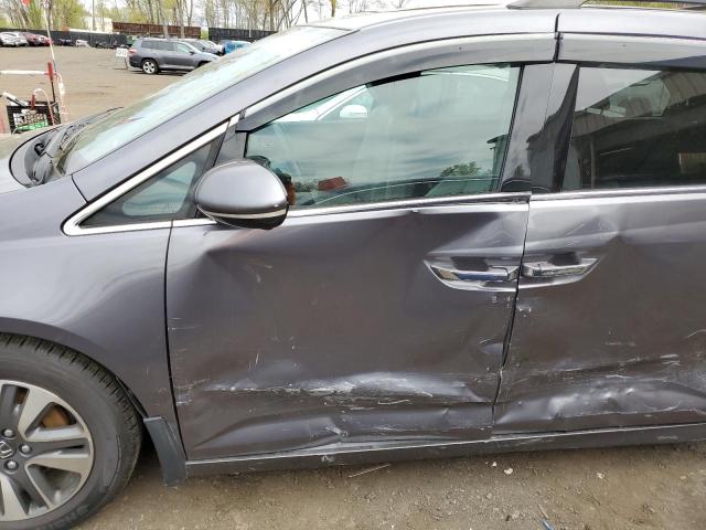2015 Honda Odyssey VIN 5FNRL5H90FB037932 Copart auction photo, side damage thumbnail 7