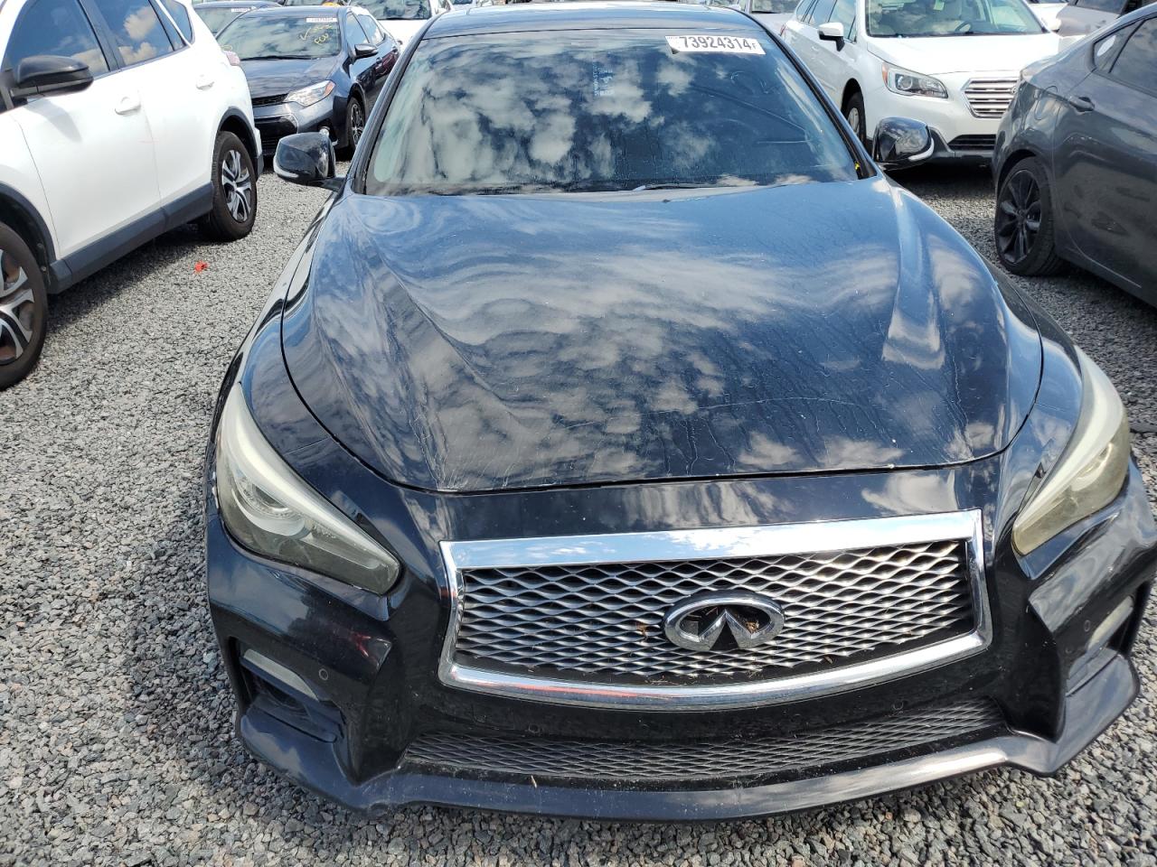 2014 Infiniti Q50 VIN JN1BV7AP0EM680077 Copart auction photo, water/flood damage thumbnail 5