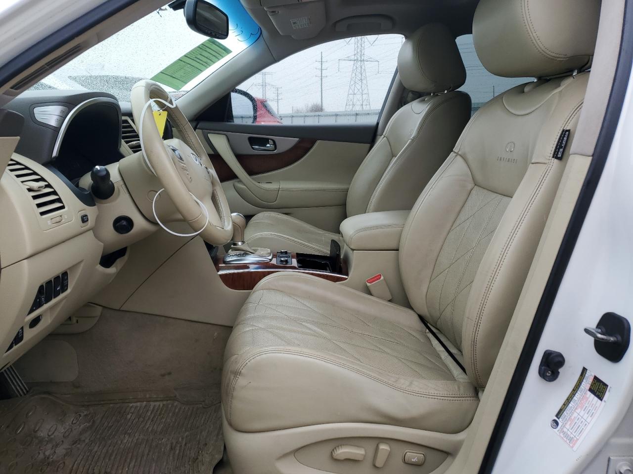 2013 Infiniti FX VIN JN8CS1MW9DM174793 Copart auction photo, front end damage thumbnail 7