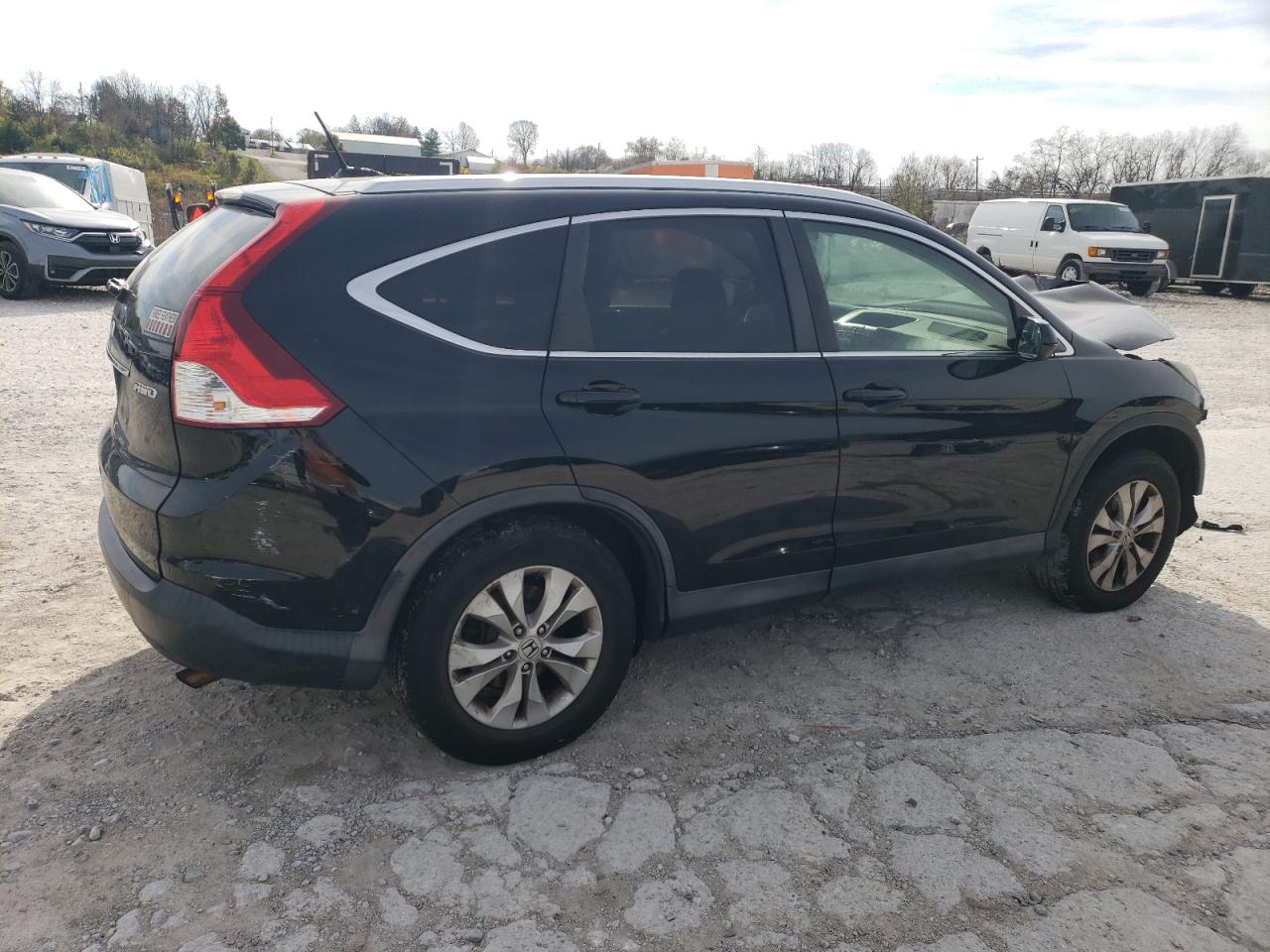 2014 Honda CR-V VIN 2HKRM4H72EH651368 Copart auction photo, front end damage thumbnail 3