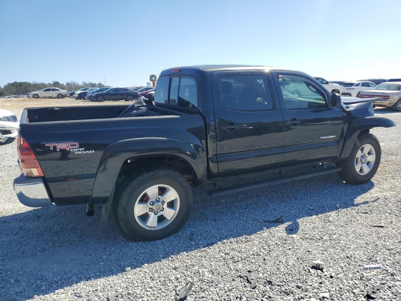 2005 Toyota Tacoma VIN 5TEJU62N65Z005148 Copart auction photo, front end / side damage thumbnail 3