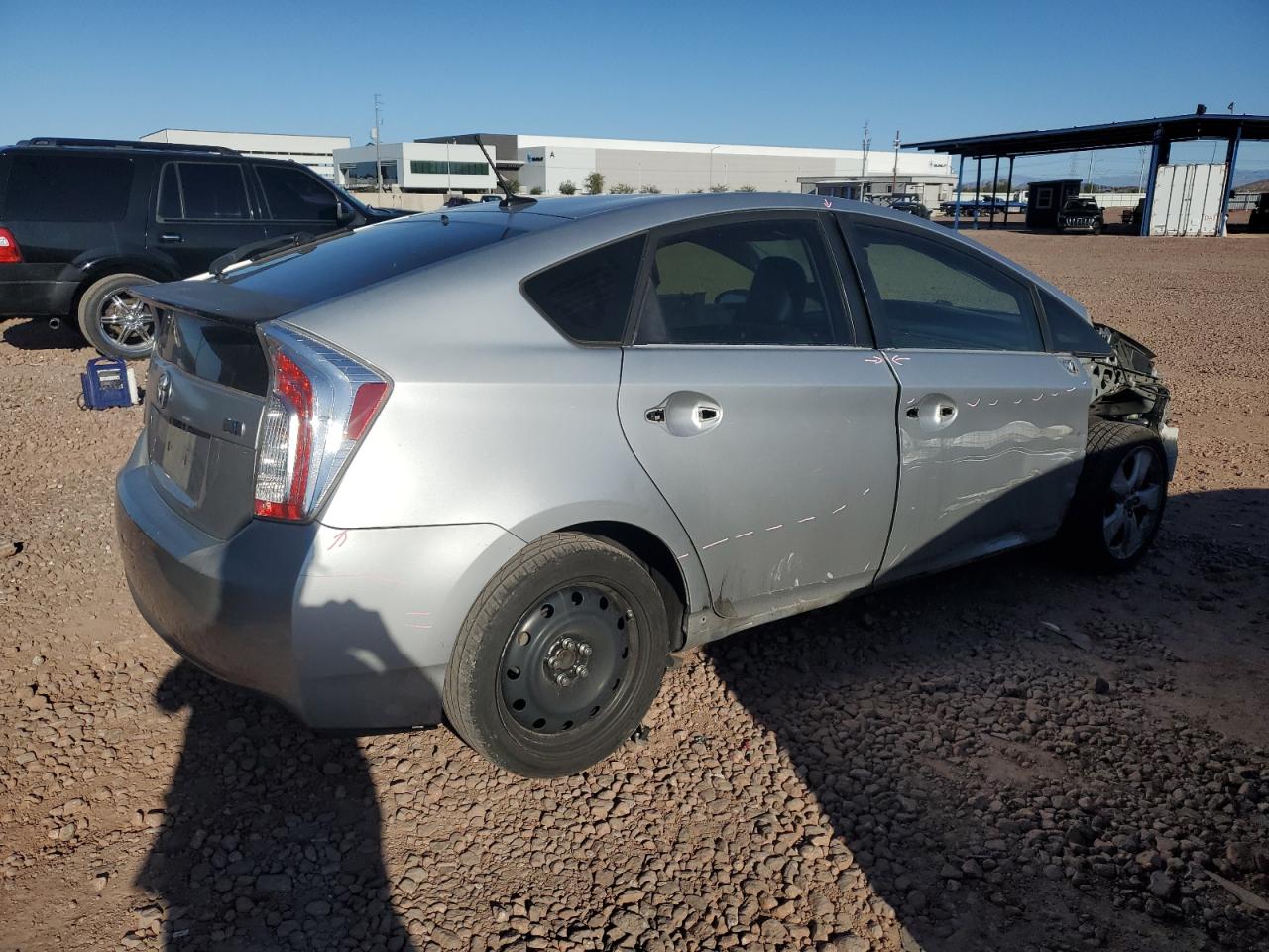 2013 Toyota Prius VIN JTDKN3DU9D5541971 Copart auction photo, front end / side damage thumbnail 3
