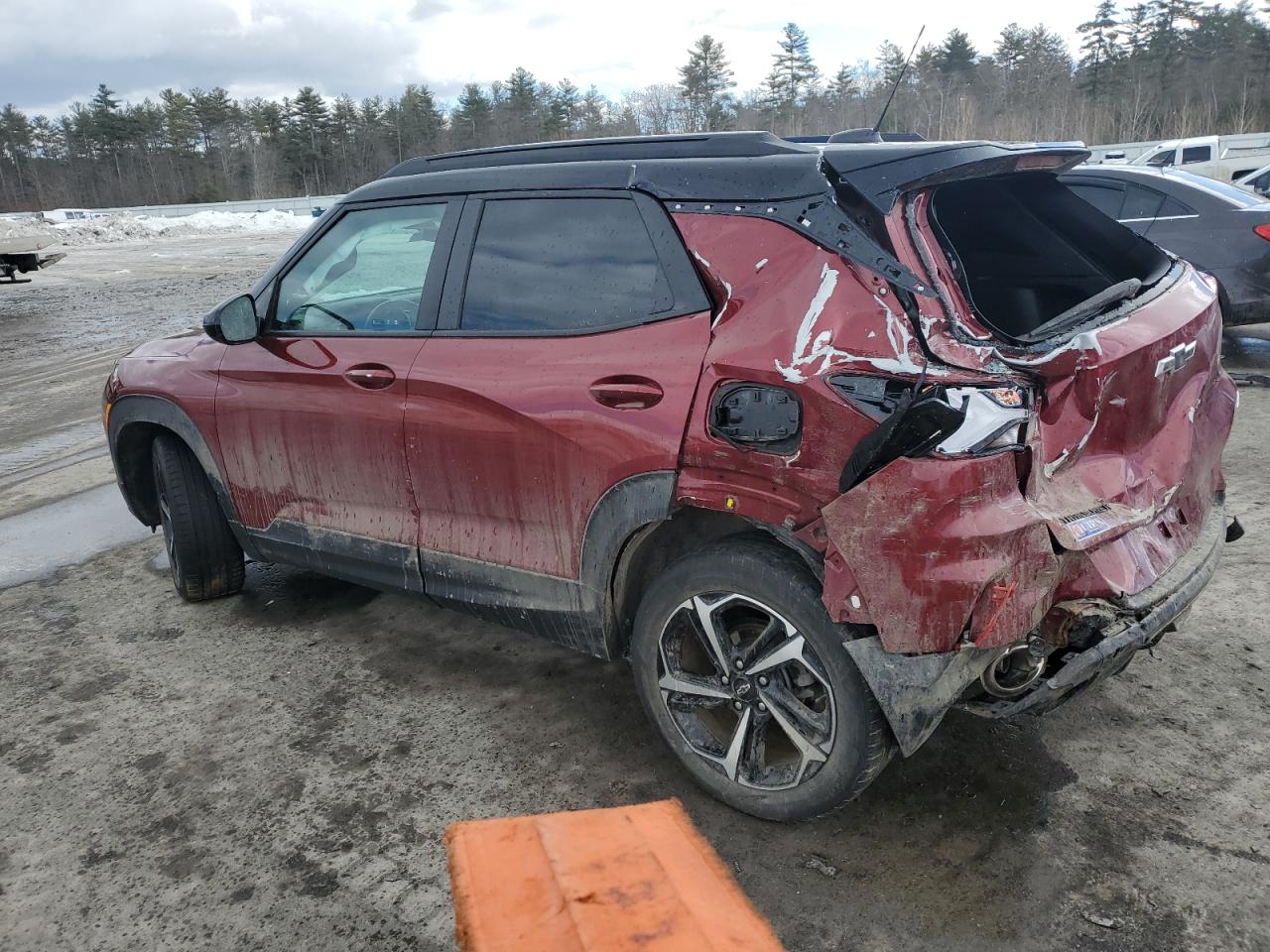 2022 Chevrolet TrailBlazer VIN KL79MTSL8NB080905 Copart auction photo, rear end damage thumbnail 2