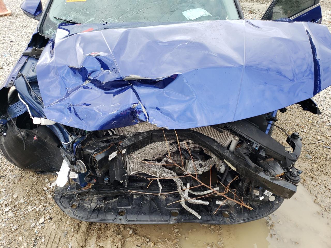 2021 Hyundai Elantra VIN 5NPLP4AG5MH018854 Copart auction photo, front end / side damage thumbnail 12
