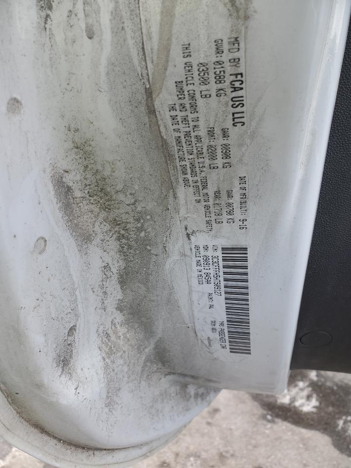 2017 Fiat 500 VIN 3C3CFFFH5HT509127 Copart auction photo, side / undercarriage damage thumbnail 15