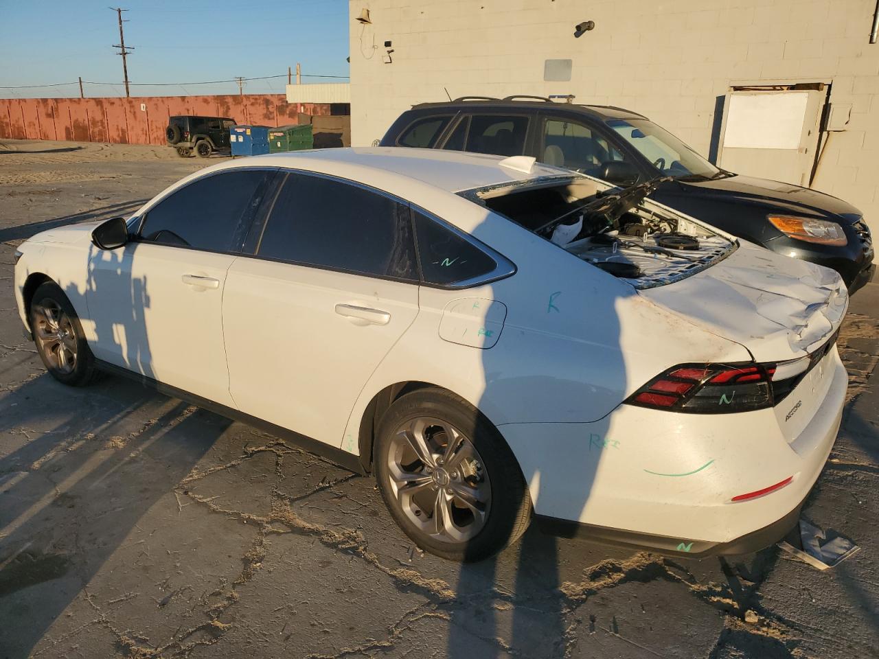 2024 Honda Accord VIN 1HGCY1F32RA085297 Copart auction photo, rear end damage thumbnail 2