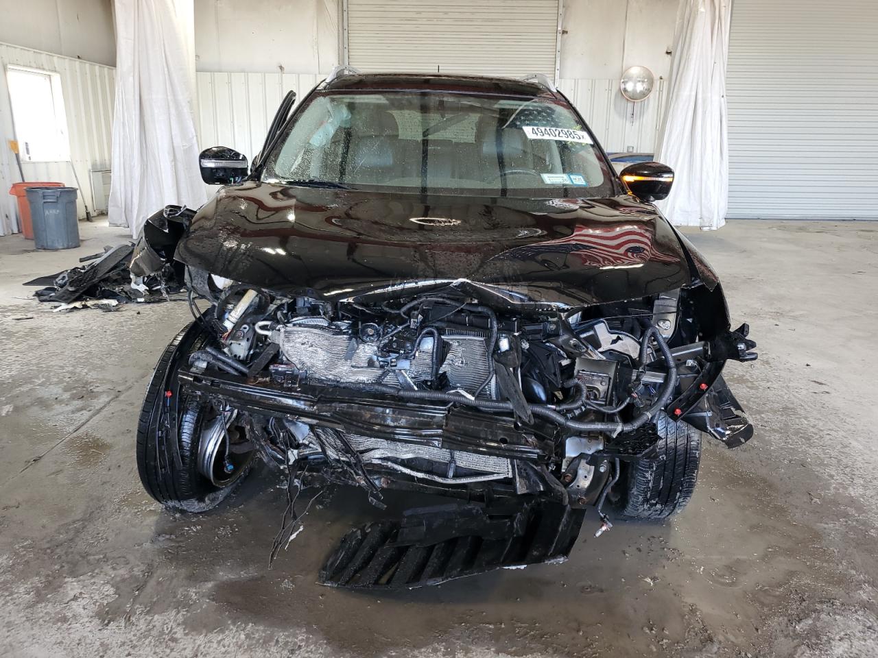 2014 Nissan Rogue VIN 5N1AT2MV9EC777744 Copart auction photo, front end / side damage thumbnail 5