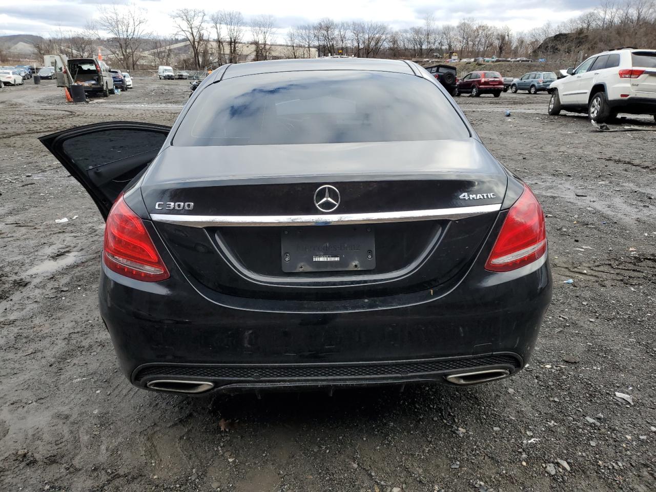 2017 Mercedes-Benz C-klasse VIN WDDWF4KB4HR255116 Copart auction photo, all over / front end damage thumbnail 6