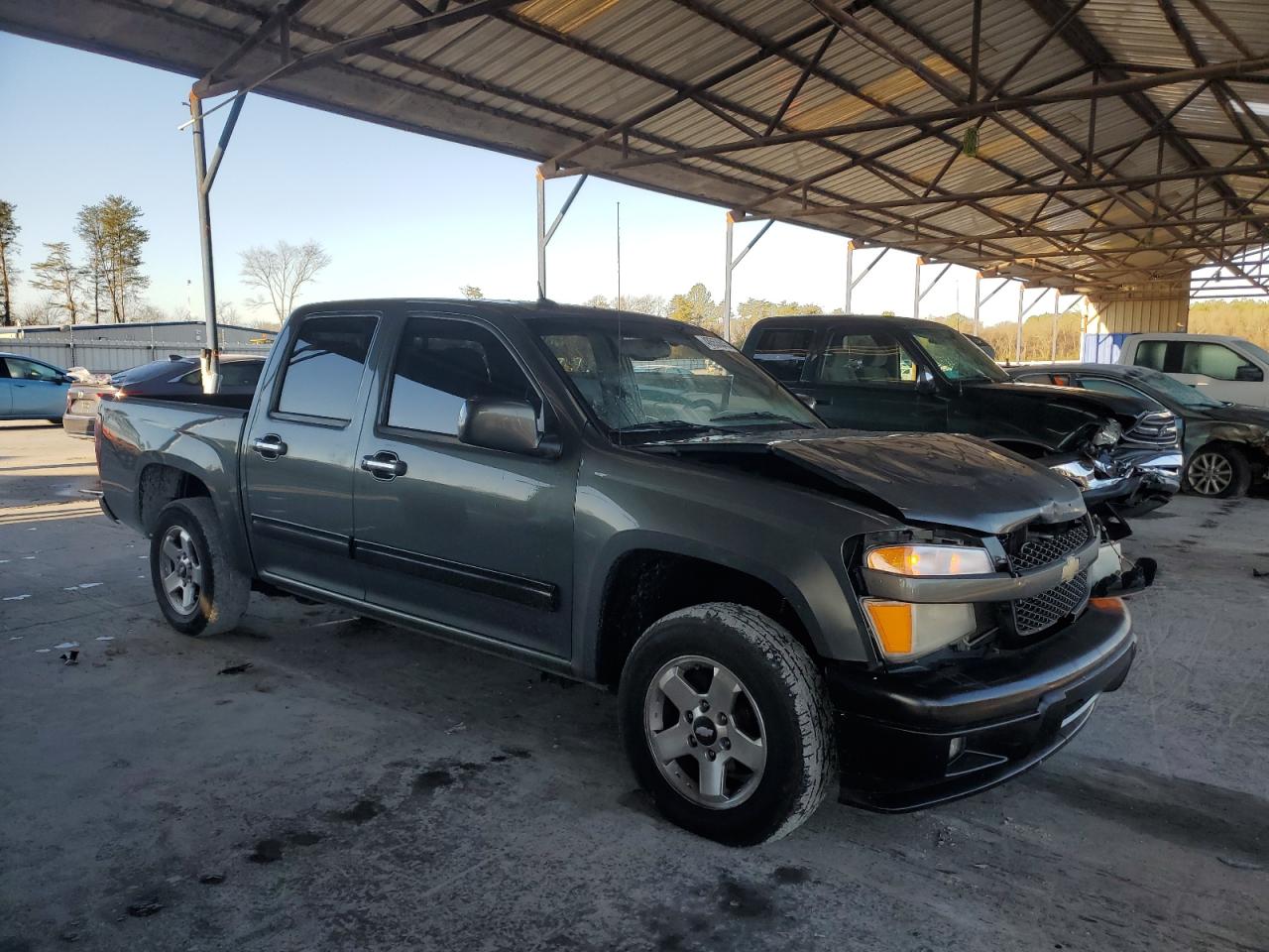 2011 Chevrolet Colorado VIN 1GCDSCFE6B8107624 Copart auction photo, front end / mechanical damage thumbnail 4