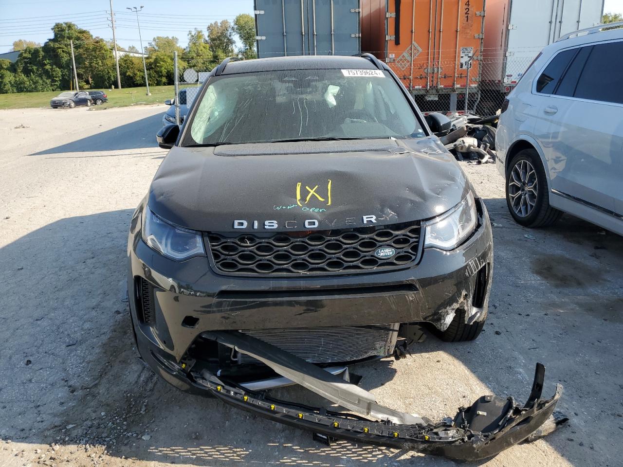 2024 Land Rover Discovery VIN SALCJ2FX1RH346625 Copart auction photo, front end / rear end damage thumbnail 5