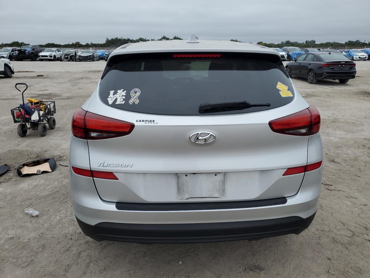 2019 Hyundai Tucson VIN KM8J23A48KU993076 Copart auction photo, front end damage thumbnail 6