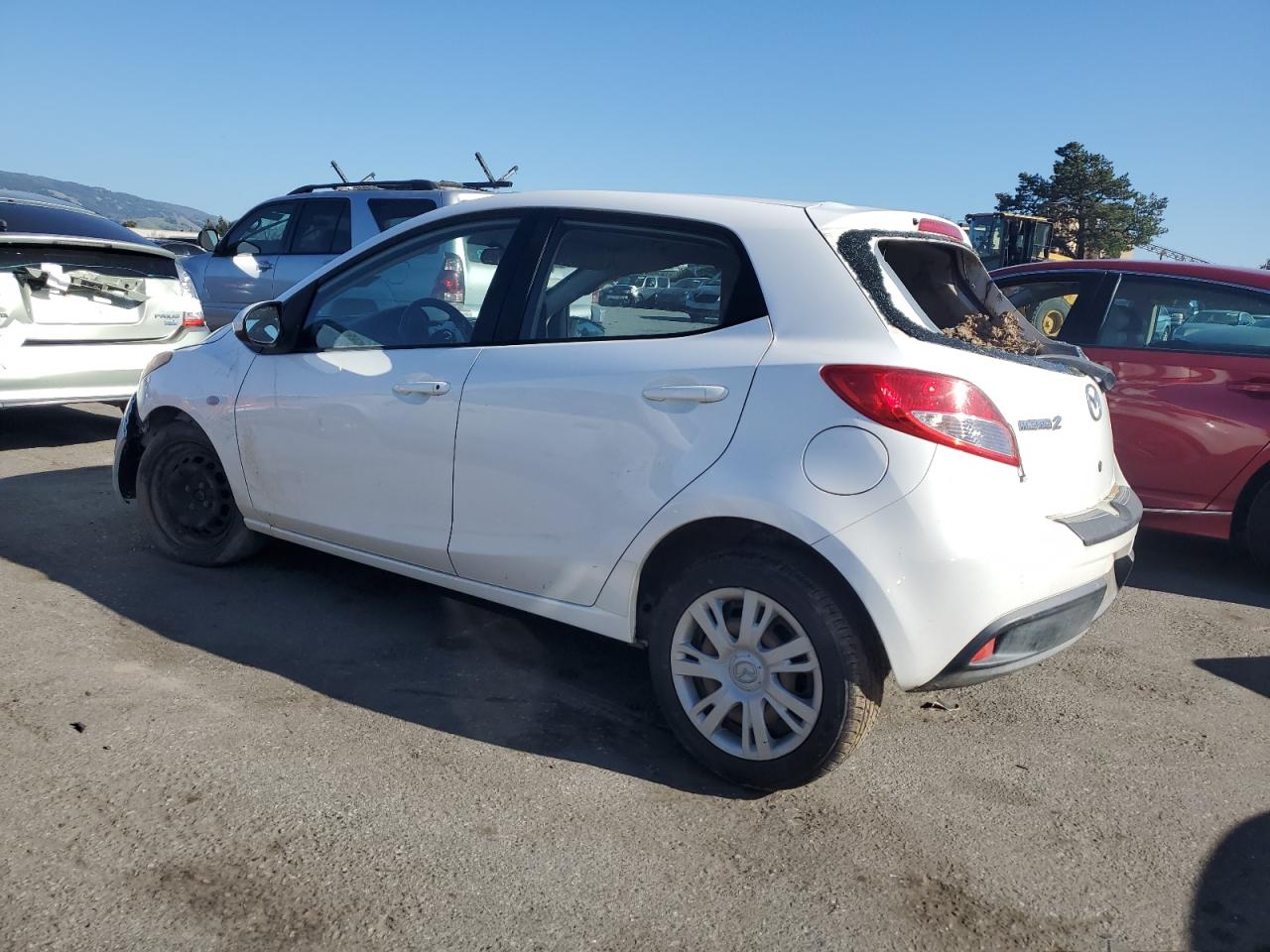 2013 Mazda 2 VIN JM1DE1KZ2D0153084 Copart auction photo, rollover damage thumbnail 2