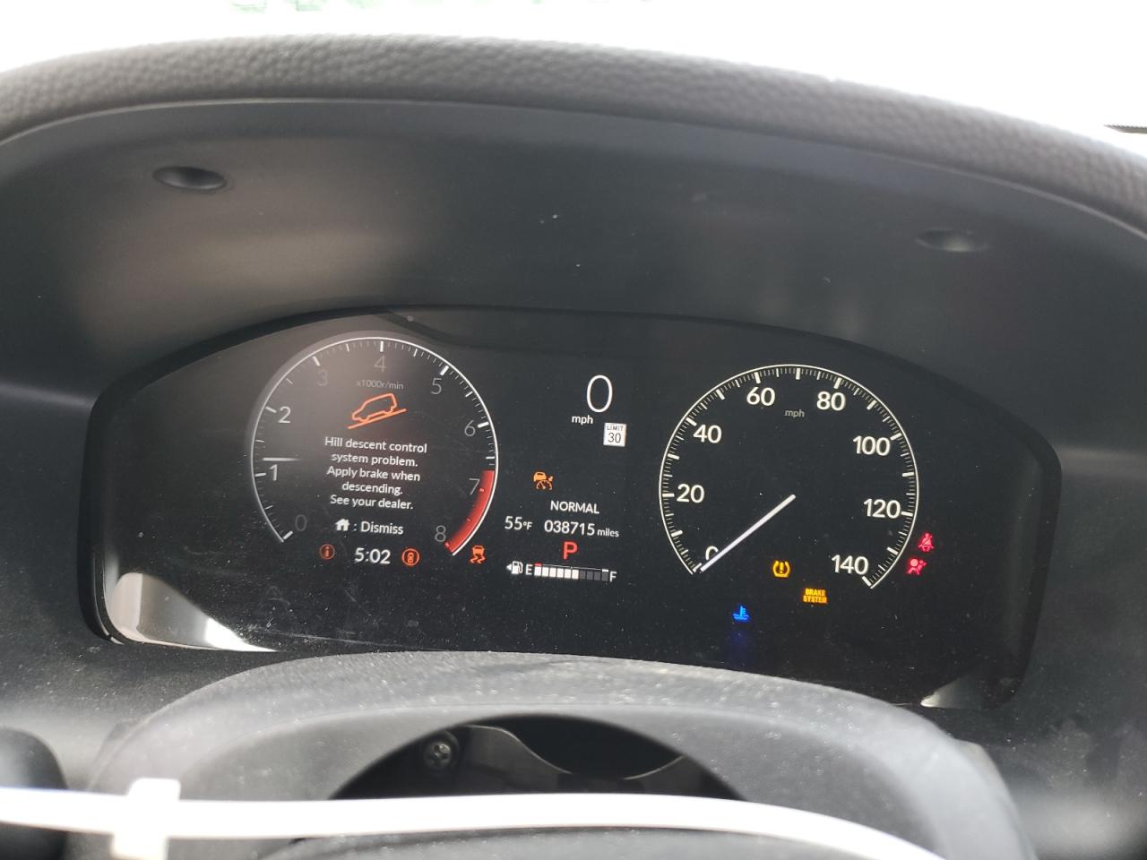 2024 Honda HR-V VIN 3CZRZ2H76RM733376 Copart auction photo, side / hail damage thumbnail 9