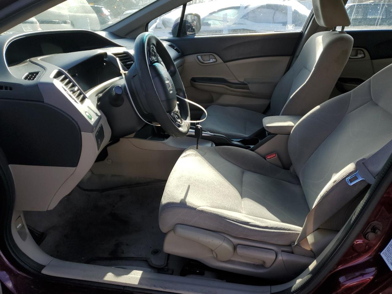 2012 Honda Civic VIN 19XFB2F55CE363747 Copart auction photo, side / rear end damage thumbnail 7