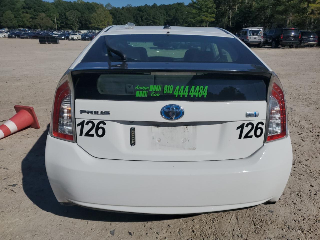 2014 Toyota Prius VIN JTDKN3DU1E0371149 Copart auction photo, side damage thumbnail 6