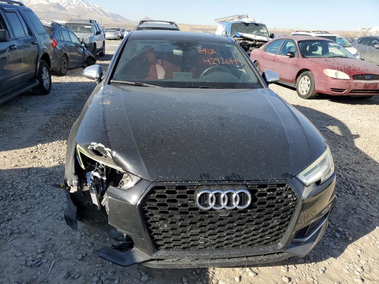 2018 Audi RS4 VIN WAUB4AF45JA146299 Copart auction photo, front end damage thumbnail 5