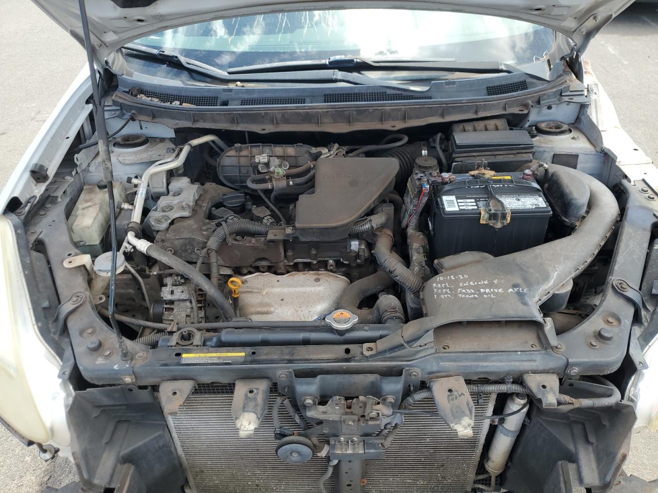 2011 Nissan Rogue VIN JN8AS5MT7BW563454 Copart auction photo, front end / side damage thumbnail 14