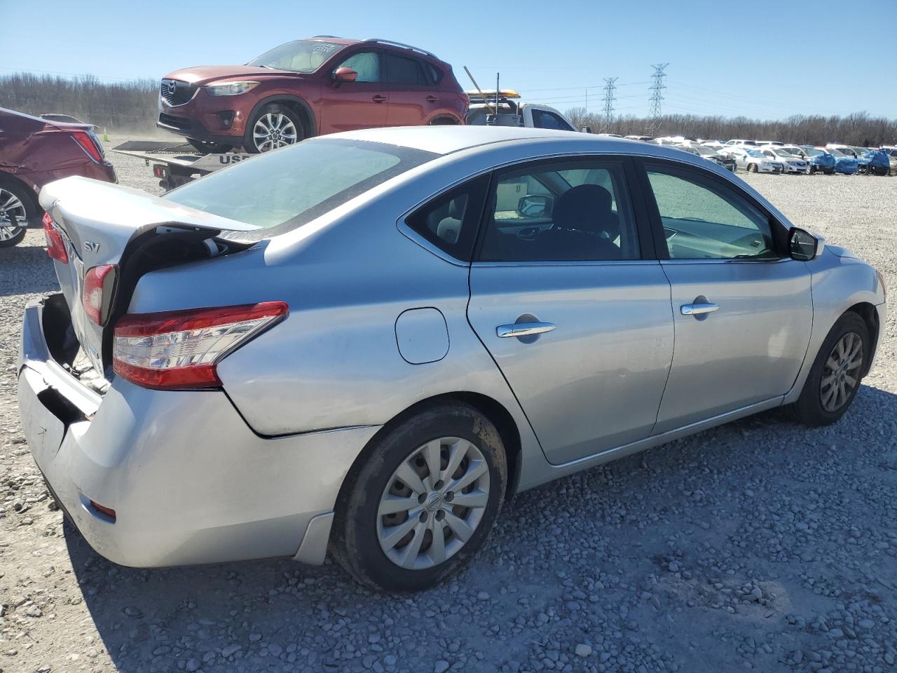 2014 Nissan Sentra VIN 3N1AB7AP0EY305307 Copart auction photo, rear end damage thumbnail 3