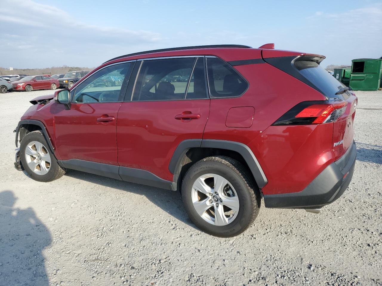 2019 Toyota RAV 4 VIN 2T3W1RFV9KW051624 Copart auction photo, front end / side damage thumbnail 2