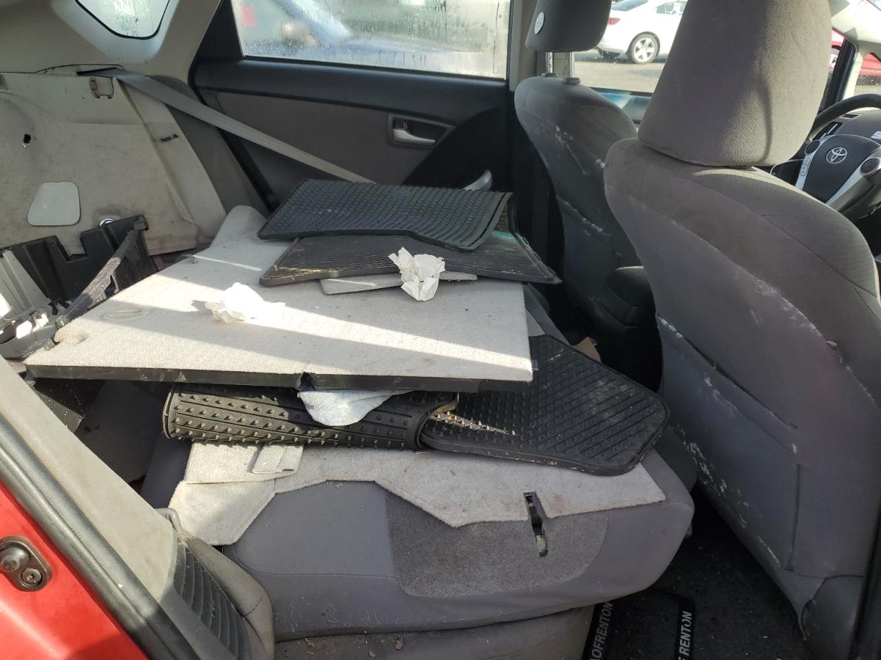 2012 Toyota Prius VIN JTDKN3DU1C5382992 Copart auction photo, front end / rear end damage thumbnail 11